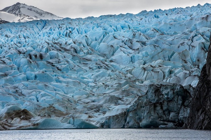 Ледник Грей (Grey Glacier),  голубой ледник в Патагонии, Чили