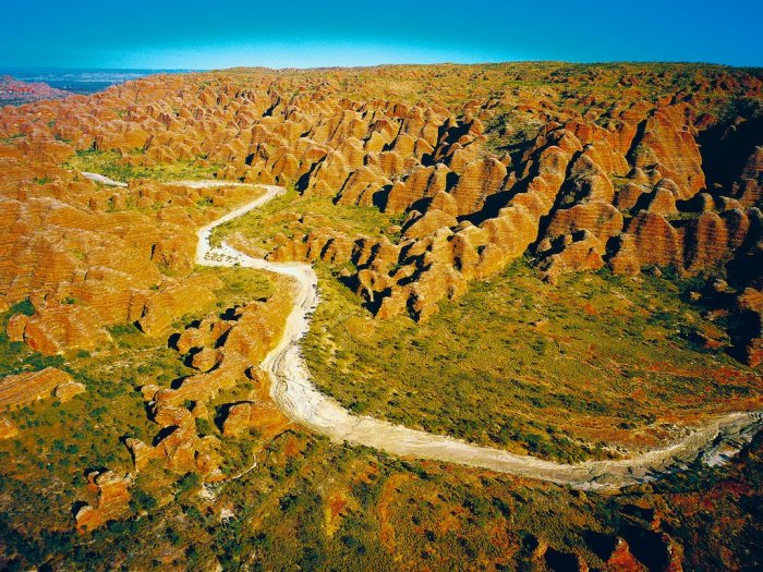 Горный хребет Бангл-Бангл, (Bungle Bungle Ranges), Национальный парк Пурнулулу, Австралия
