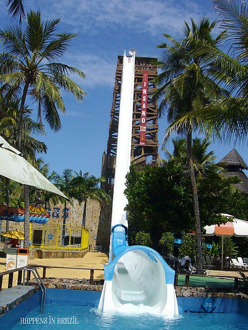 Инсано (Insano) - самая высокая и безумная водная горка в мире, Форталеза, Бразилия