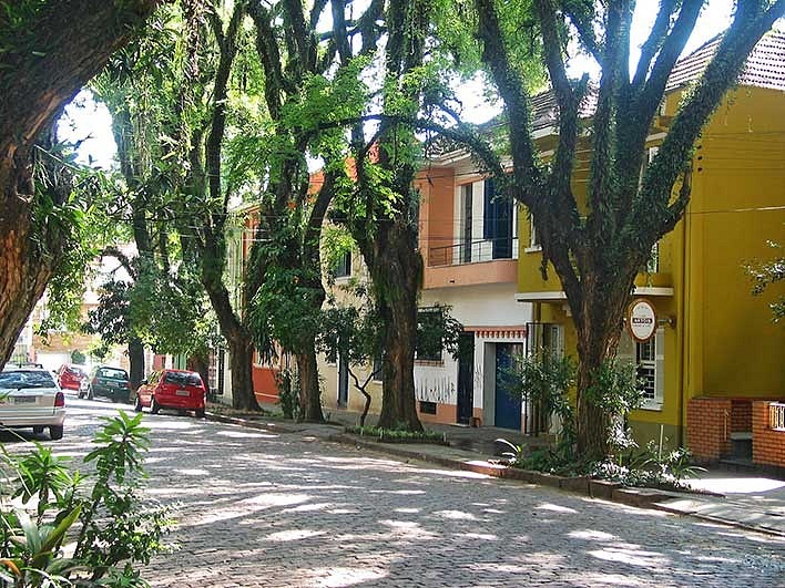 Зеленая улица Руа-Гонсалу-де-Карвальо (Rua Gonçalo de Carvalho), Бразилия