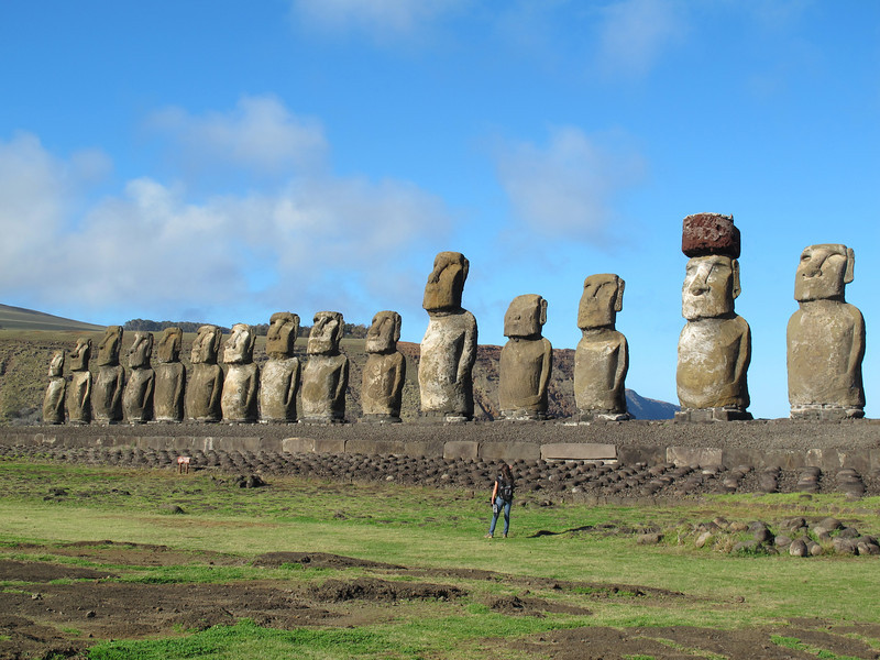 Статуи Моаи на острове Пасхи, Чили, истуканы, идолы