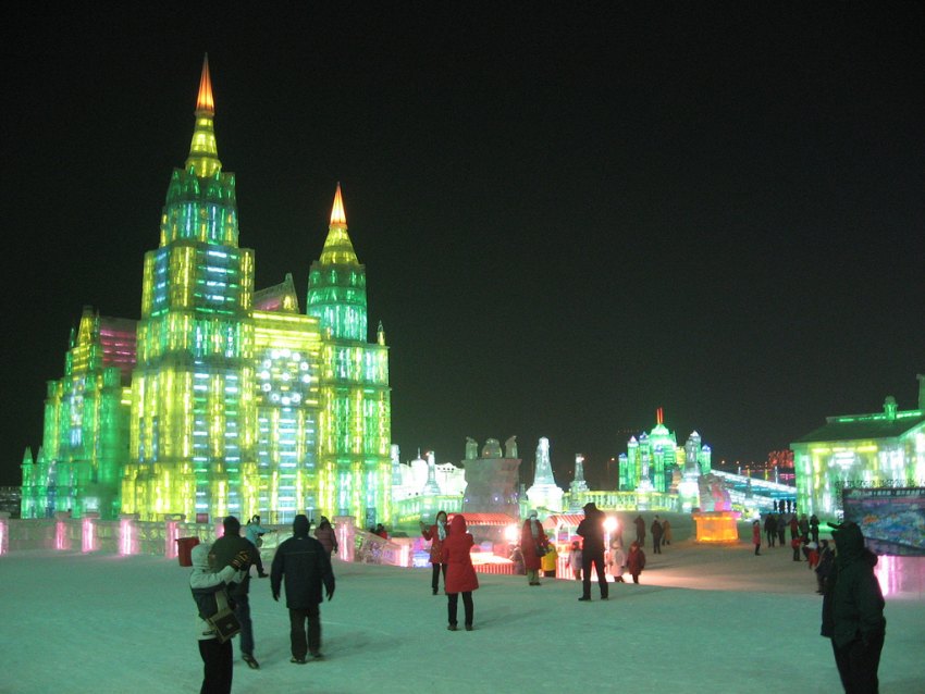 Харбин, международный фестиваль льда и снега, провинция Хэйлунцзян, Китай