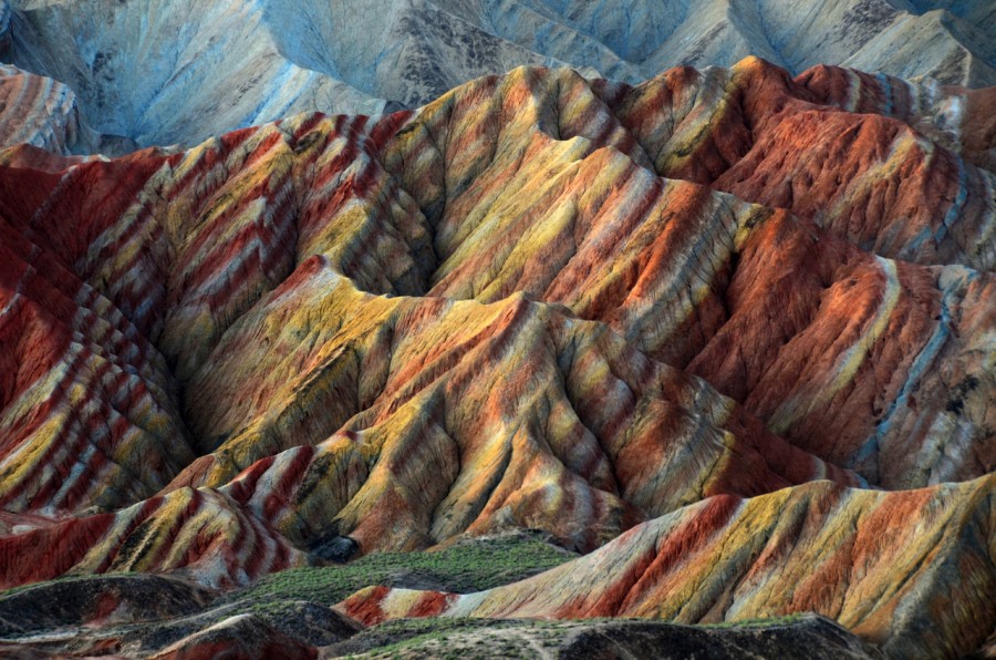 Цветные скалы Чжанъе Данксиа (Zhangye Danxia Landform) Ганьсу, Китай