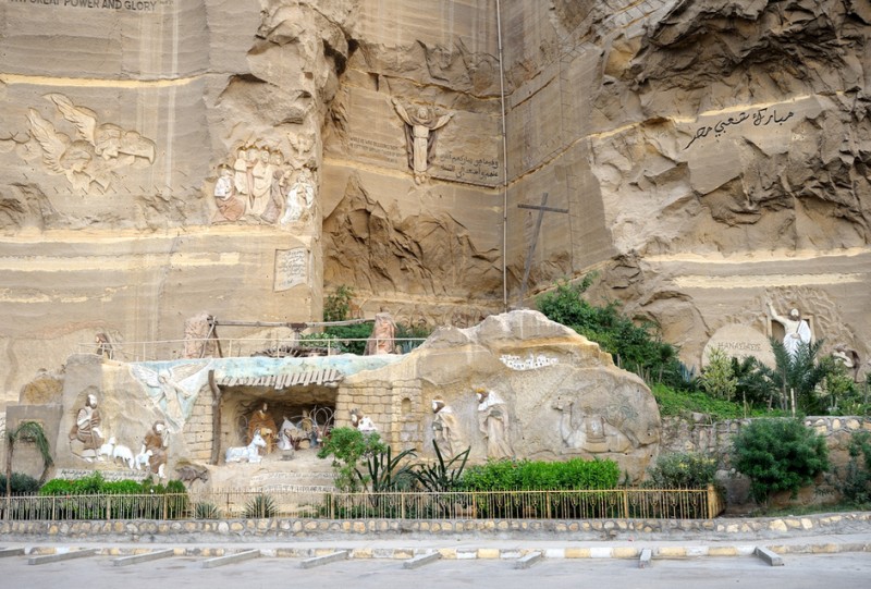 Монастырь святого Саймона (The Monastery of St. Simon the Tanner), храм в пещере, Египет,