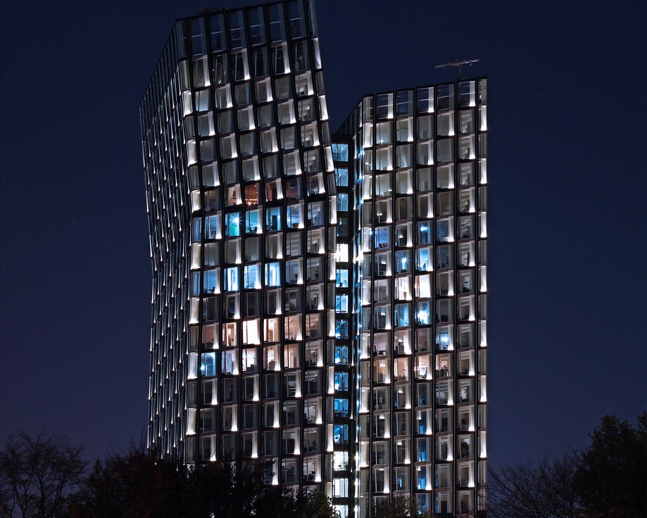Танцующие башни (Dancing Towers), район Санкт-Паули, город Гамбург, Германия