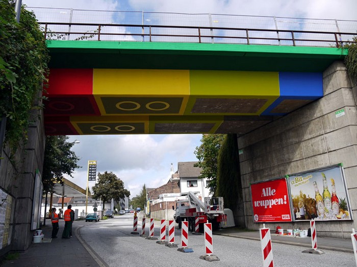 LEGO-мост (Lego Bridge) – мост из конструктора в Вуппертале, Германия