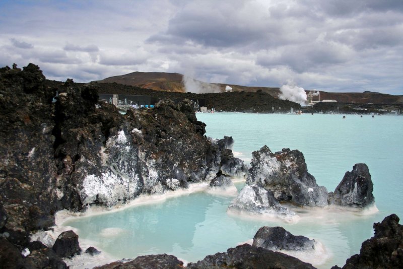 Голубая лагуна (Blue Lagoon) геотермальный курорт, Исландия, Рейкьянес