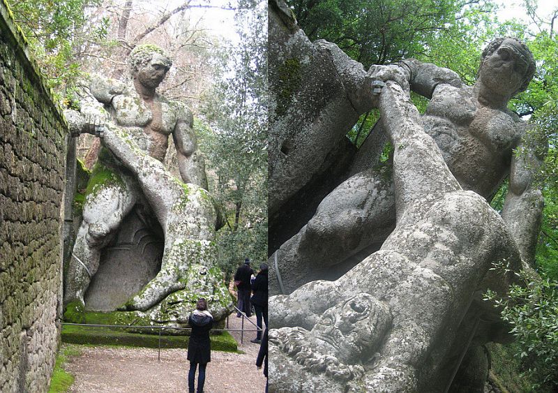 Парк «Парк монстров» (Parco dei Mostri) или «Священный лес» (Sacro Bosco), Бомарцо, Италия