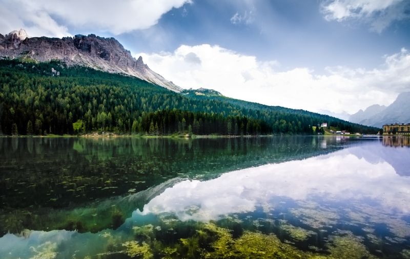 Озеро Мизурина (Lago di Misurina), Венето, Италия