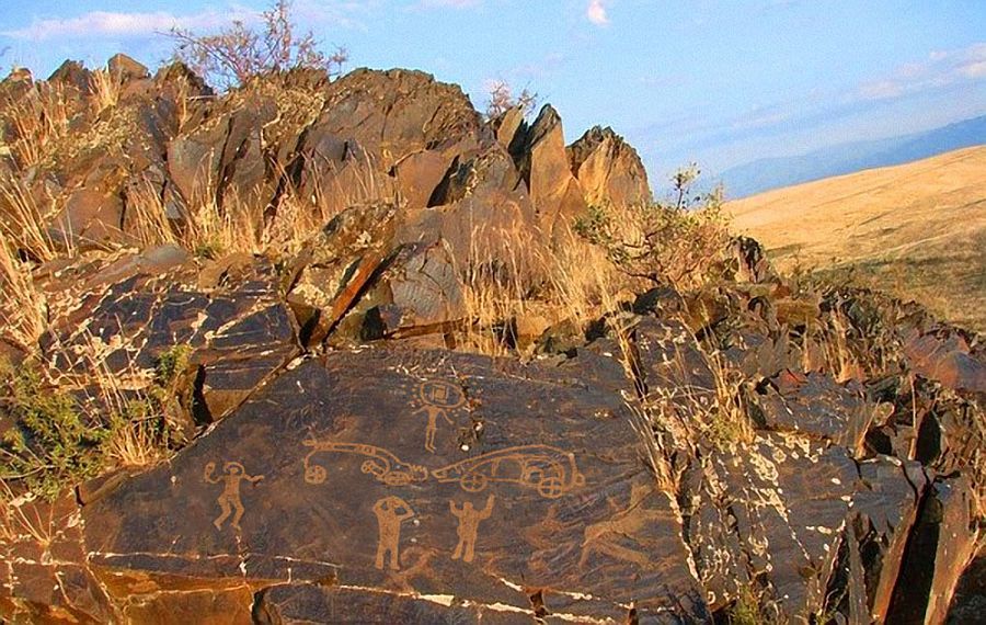 Петроглифы археологического ландшафта Тамгалы, Казахстан