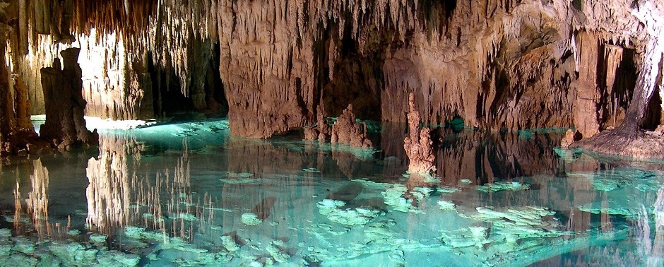 Сак-Актун (Sac Actun), самая длинная подземная река в мире, Тулум, Юкатан, Мексика