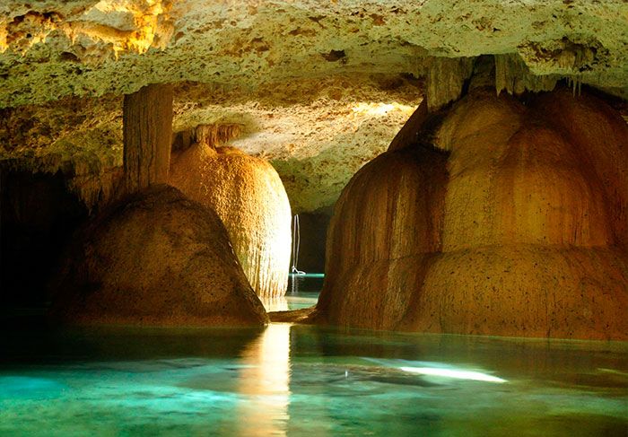 Сак-Актун (Sac Actun), самая длинная подземная река в мире, Тулум, Юкатан, Мексика