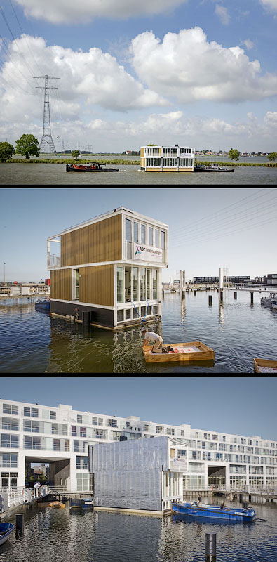 Плавучие дома в Эйбурге, Амстердам, Нидерланды