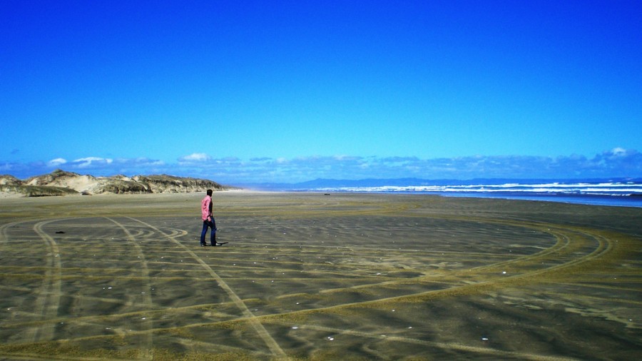 90-мильный пляж (Ninety Mile Beach), Северный остров, Новая Зеландия
