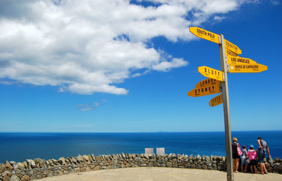 Маяк мыса Реинга (Cape Reinga lighthouse) северная точка, Северный остров, Новая Зеландия