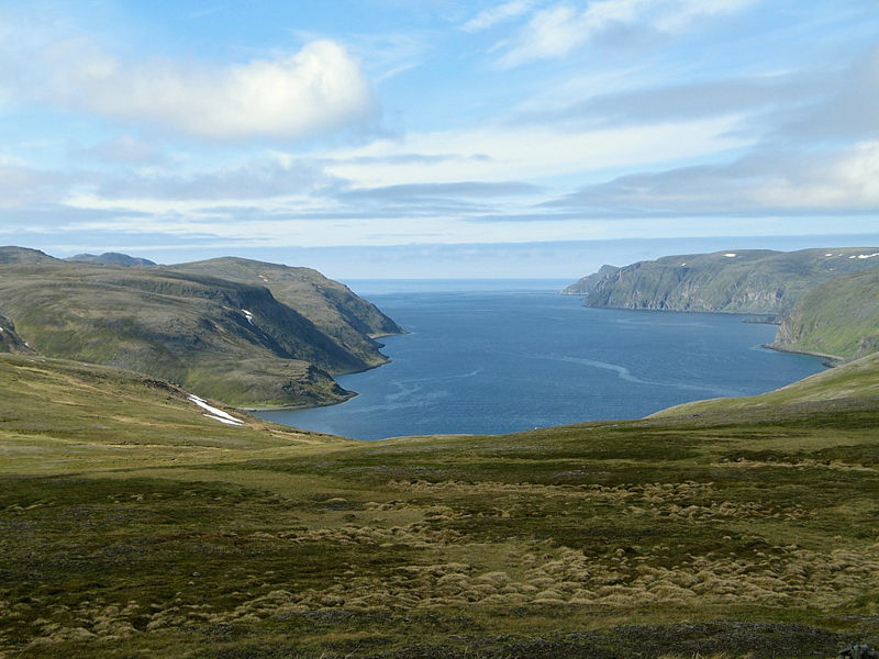 Мыс Нордкап (North Cape), самая северная точка Европы и Норвегии, остров Магерё,