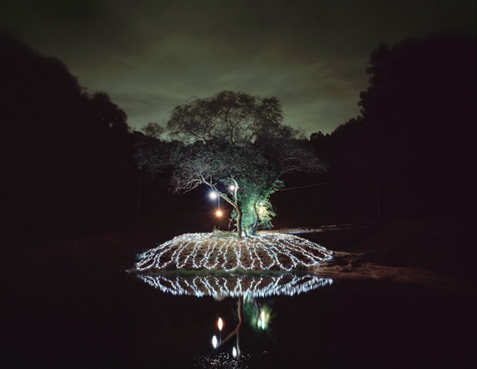 Световая инсталляция «Звездная ночь» от фотографа Ли Юниеол