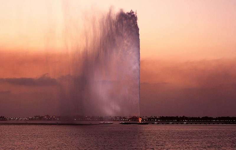 Фонтан короля Фахда, Джидда (King Fahd's Fountain), самый высокий фонтан мира, Саудовская Аравия