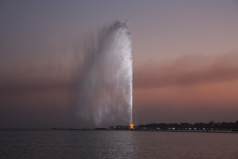 Фонтан короля Фахда, Джидда (King Fahd's Fountain), самый высокий фонтан мира, Саудовская Аравия
