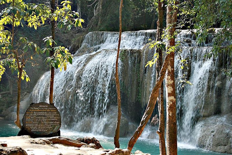 Водопад Эраван (Erawan Waterfall), Таиланд, провинция Канчанабури