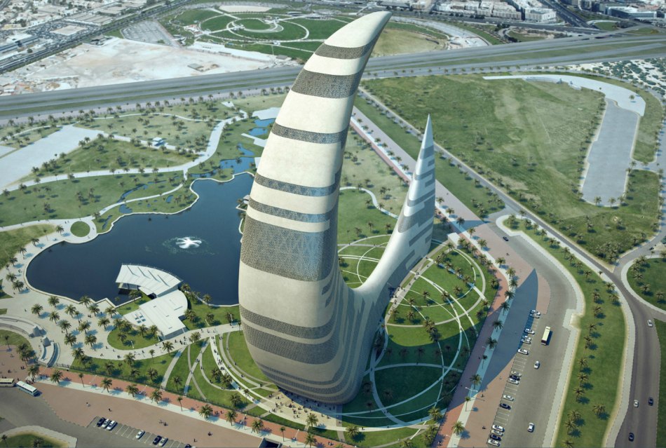 Небоскреб-полумесяц (Crescent Moon Tower) Дубай, ОАЭ