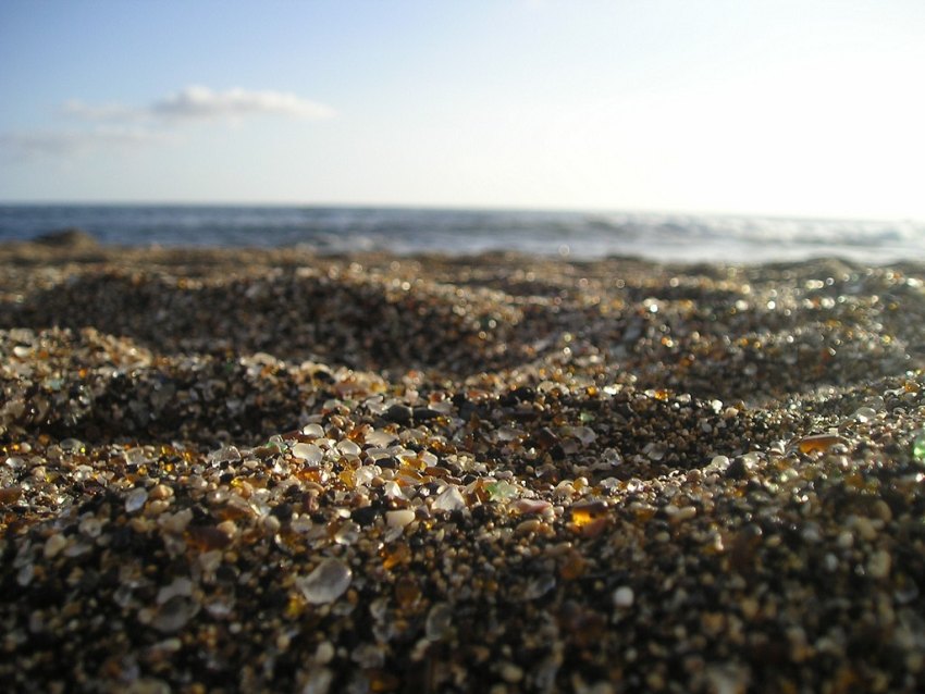 Стеклянный Пляж (Glass Beach), Форт Брэгг (Fort Bragg), Калифорния, США