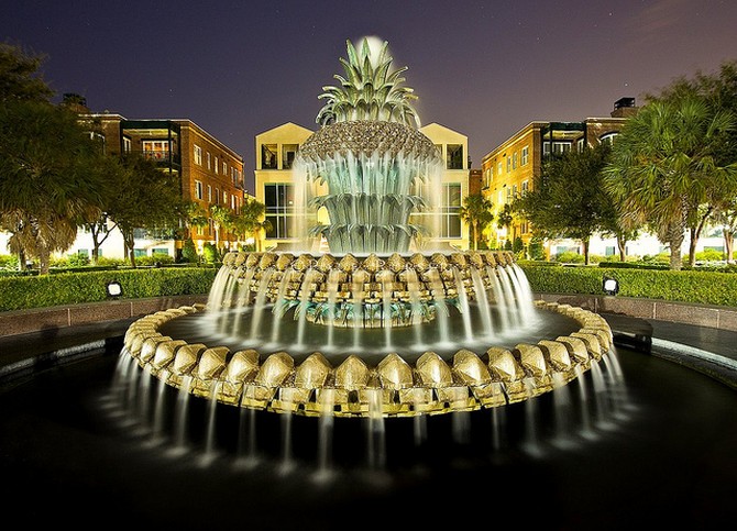 Фонтан-ананас (Pineapple Fountain) Чарльстон, США