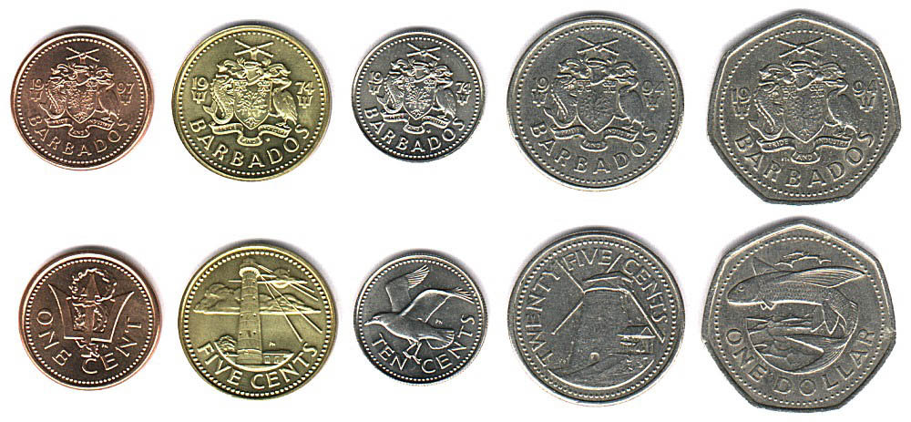 Монеты Барбадоса