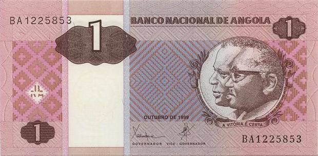 Валюта Анголы 1 кванза