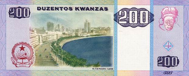 Валюта Анголы 200 кванз