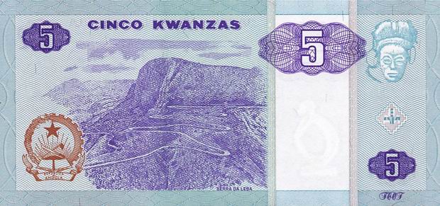 Валюта Анголы 5 кванз