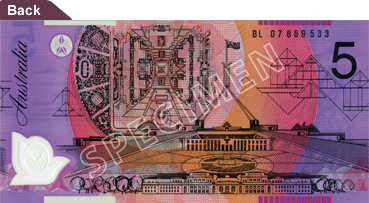Австралийская валюта 5 долларов
