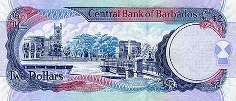 Валюта Барбадоса 2 доллара