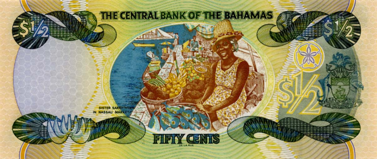 Валюта Багамских островов 1/2 доллара
