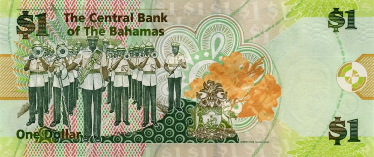Валюта Багамских островов 1 доллар