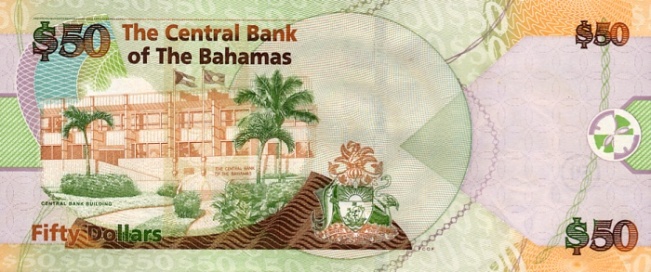 Валюта Багамских островов 50 долларов