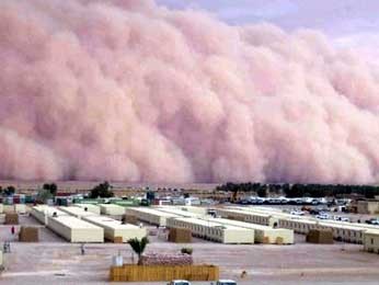 На Кувейт обрушилась песчаная буря