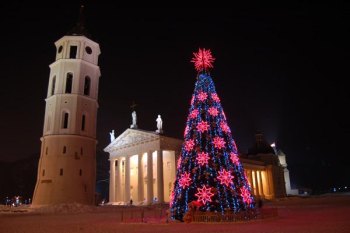 Литва: В Вильнюсе будет установлена самая высокая елка в странах Балтии