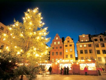 Швеция: Рождественский рынок открылся в Стокгольме