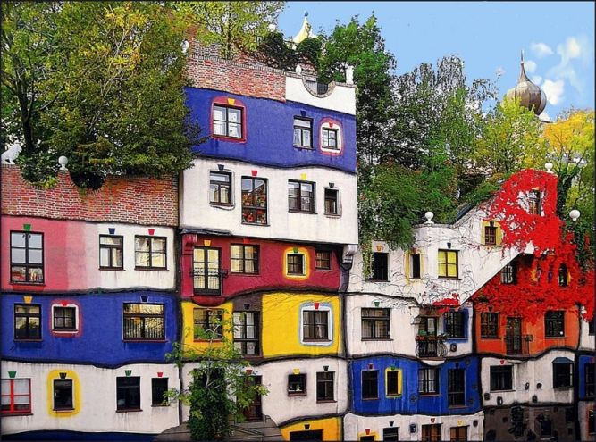 Дом Хундертвассера (Hundertwasserhaus) Вена, Австрия