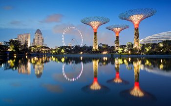 Сингапурский парк проводит зимний фестиваль