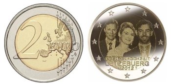 В Люксембурге в честь королевской свадьбы выпустили монету