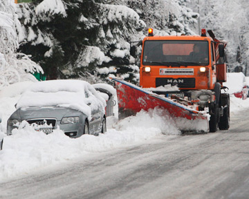 Словакия: Из-за снегопадов закрыто множество дорог