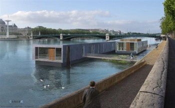 Франция: В Лионе появится первый в мире плавучий городской отель