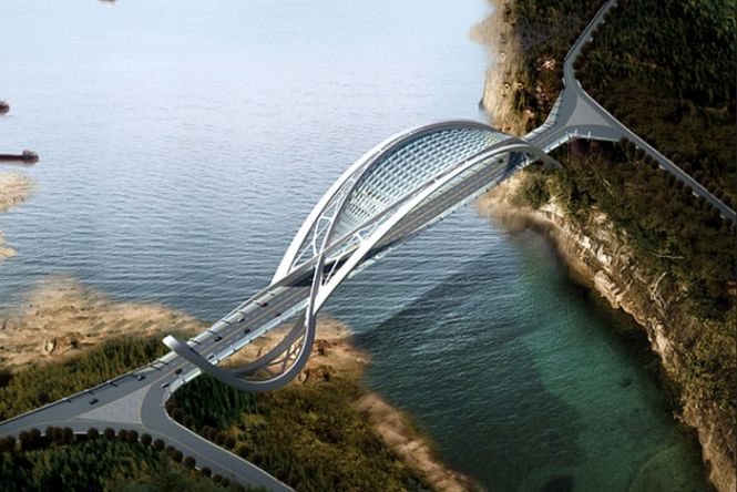 Эко-мост в городе Чэнду, провинции Сычуань, Китай