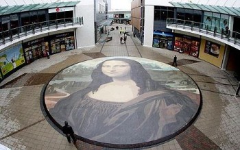 Великобритания: В Лондоне появилась гигантская «Мона Лиза»