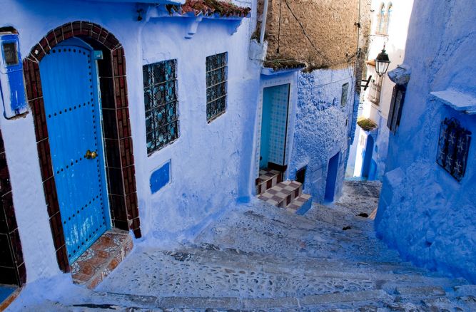 Голубой город Шефшауен (Chefchaouen) в Марокко