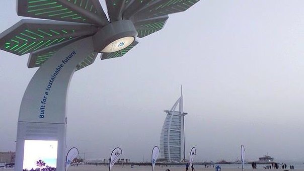 В Дубае устанавливают пальмы с солнечными панелями и Wi-Fi