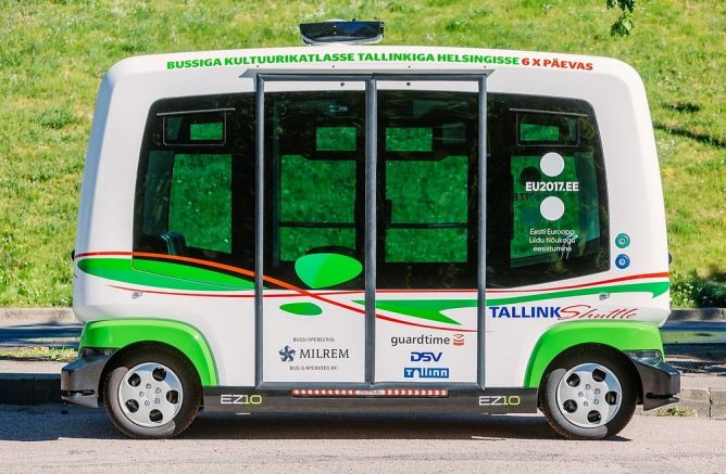 Эстония: В Таллине на дорогах появились беспилотные автобусы