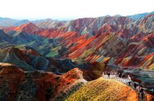 Цветные скалы Чжанъе Данксиа (Zhangye Danxia Landform) – Ганьсу, Китай